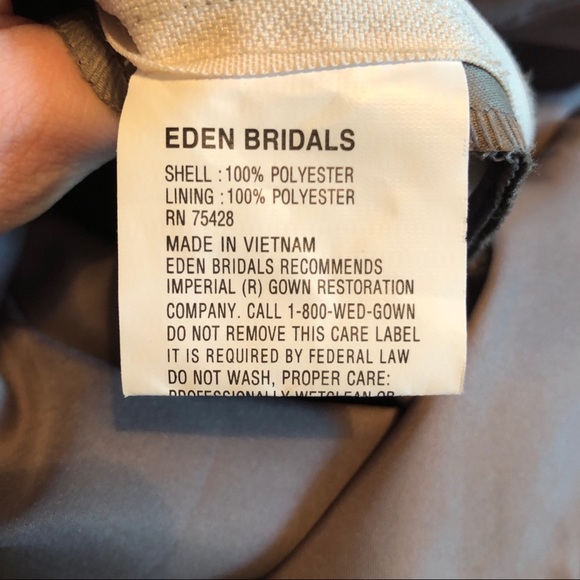 EDEN Bridals V-Neck Ruffled Dress - Picture 5 of 6